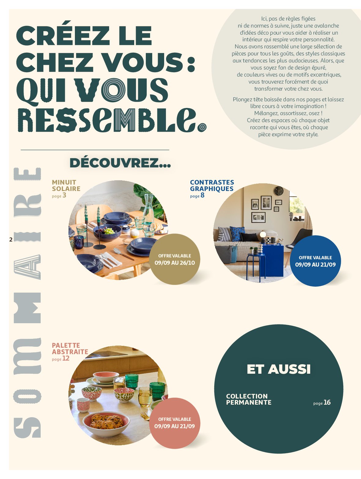 auchan - Catalogue Auchan - Tout pour la déco : changez de style à l'intérieur valable du 09/09 au 26/10 - page: 2
