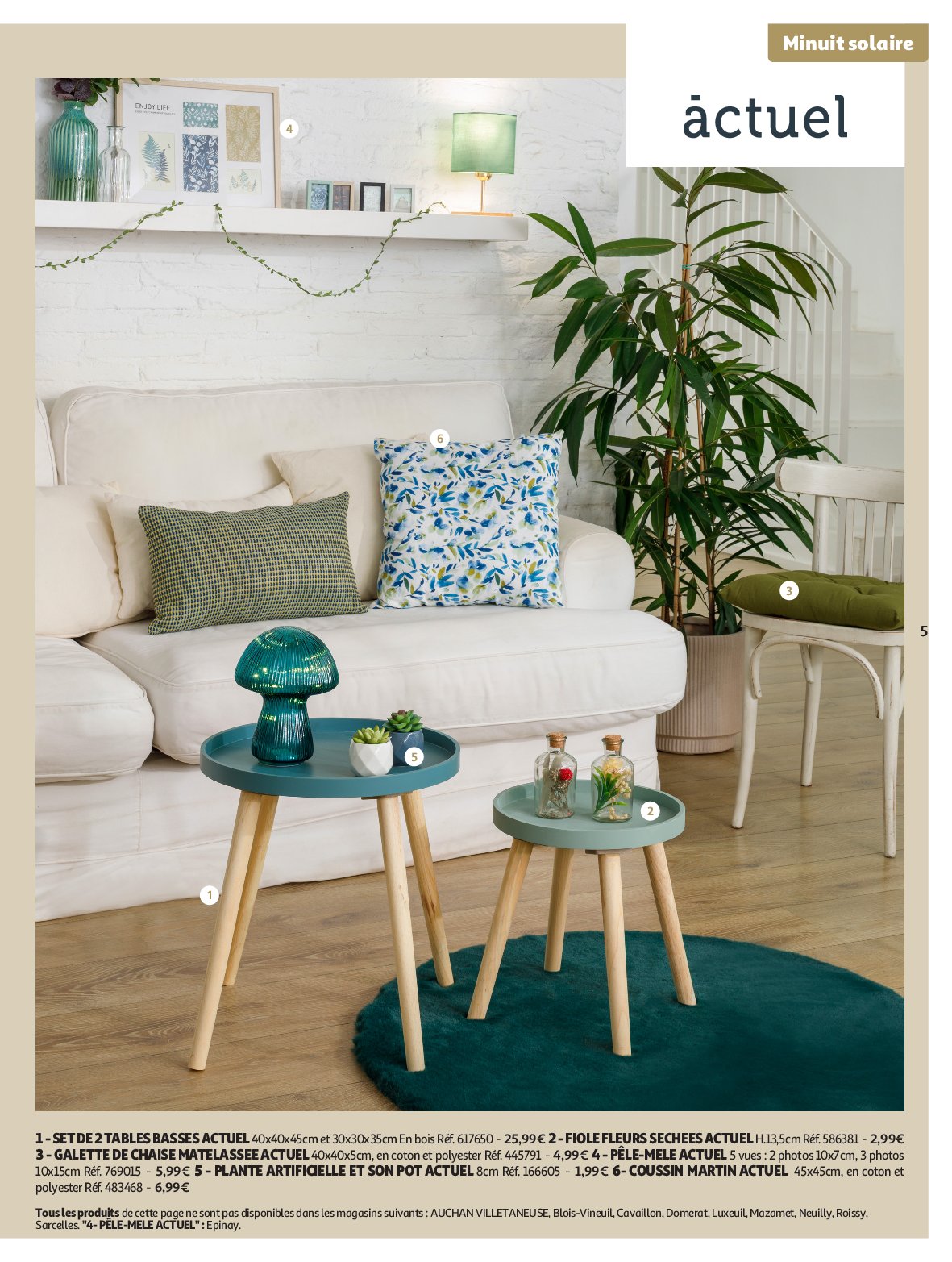 auchan - Catalogue Auchan - Tout pour la déco : changez de style à l'intérieur valable du 09/09 au 26/10 - page: 5