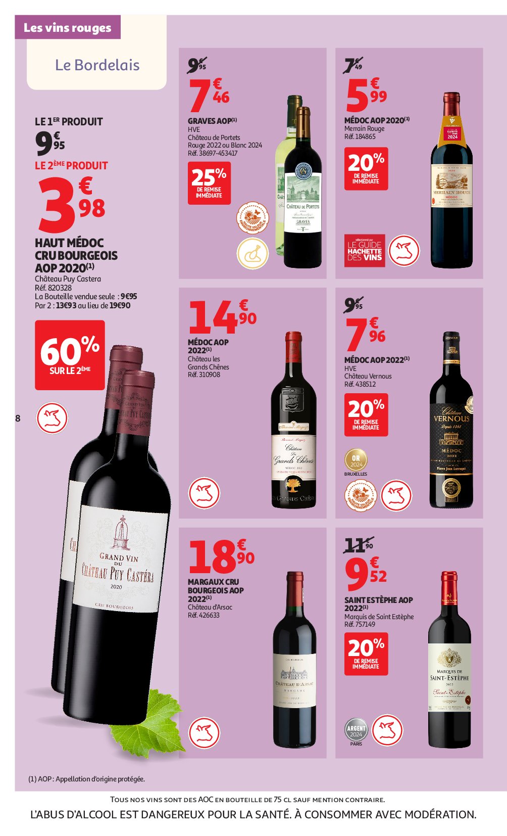 auchan - Catalogue Auchan supermarché - Foire aux Vins dans valable du 09/09 au 27/09 - page: 8