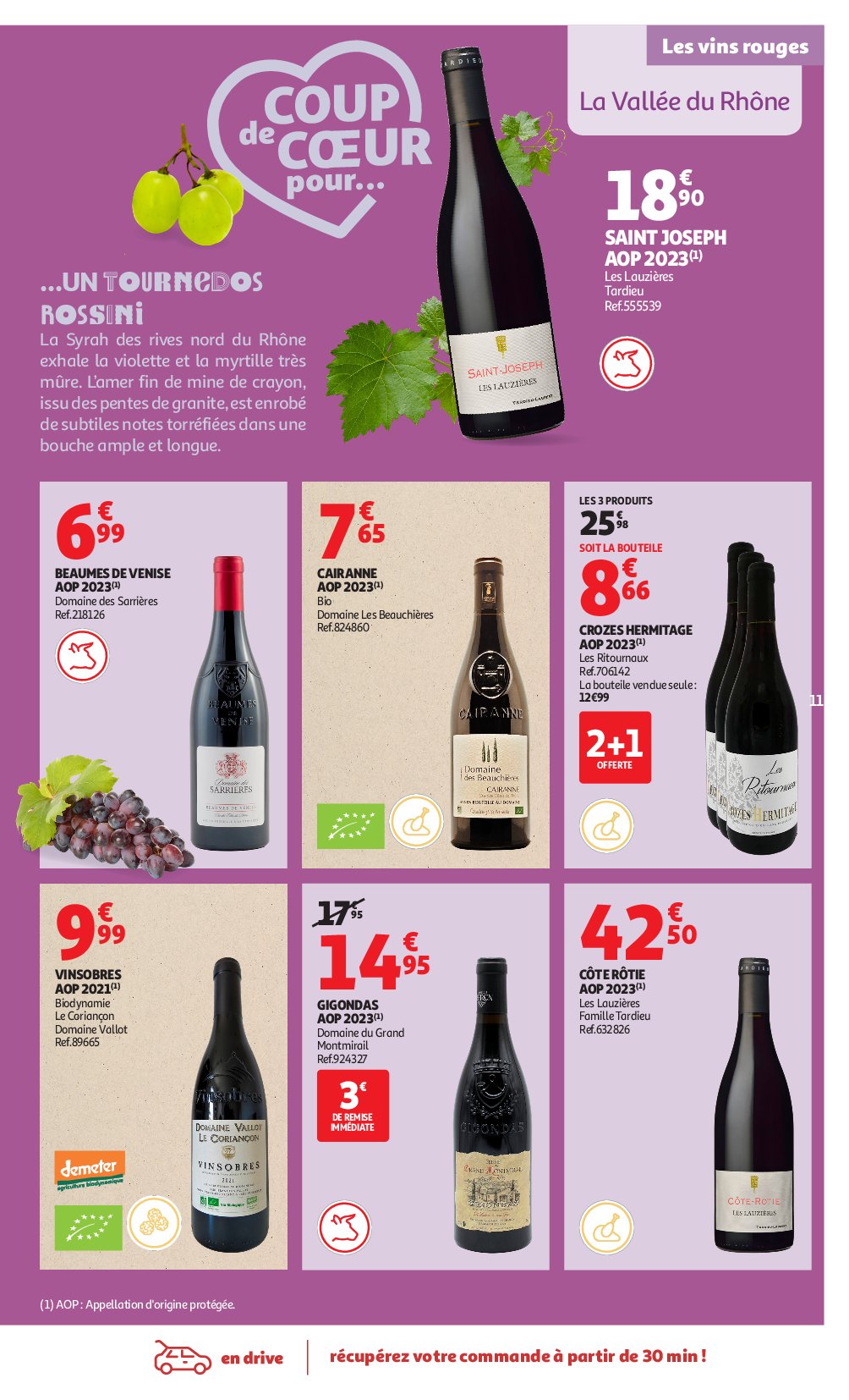 auchan - Catalogue Auchan supermarché - Foire aux Vins dans valable du 09/09 au 27/09 - page: 11