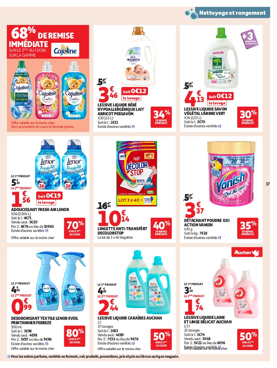 auchan - Catalogue Auchan - Petits prix écrémés valable du 09/09 au 21/09 - page: 37