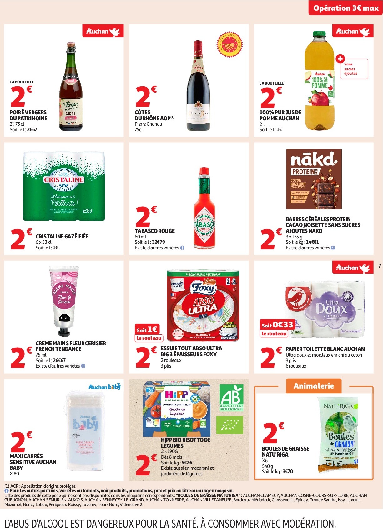 auchan - Catalogue Auchan - C'est parti pour les petits prix dans votre super valable du 16/09 au 27/09 - page: 7