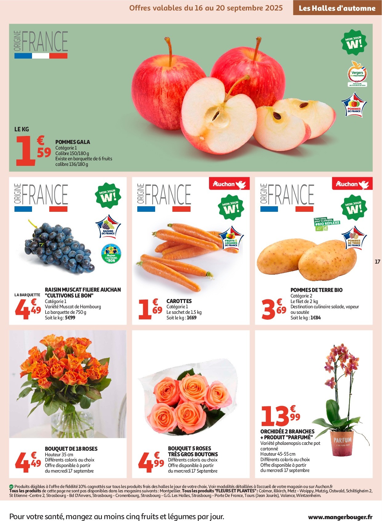auchan - Catalogue Auchan - C'est parti pour les petits prix dans votre super valable du 16/09 au 27/09 - page: 17