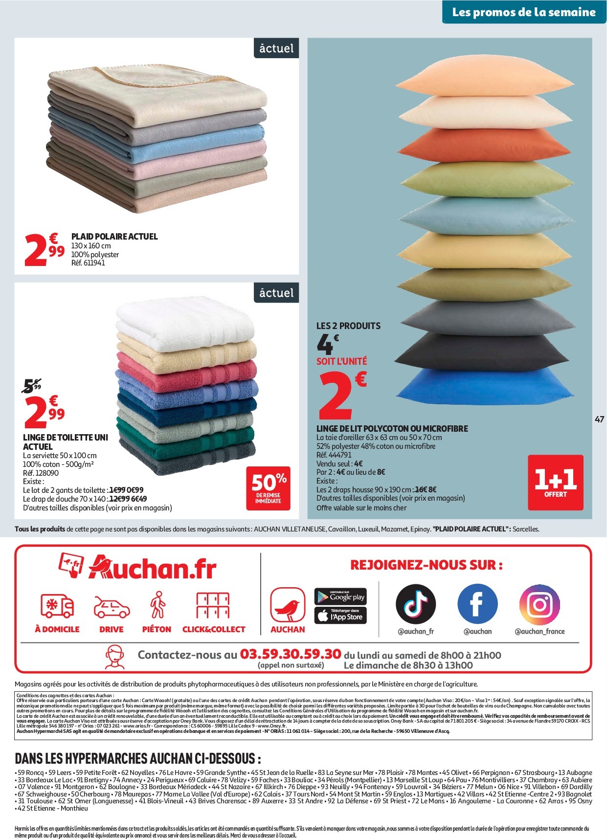 auchan - Catalogue Auchan - C'est parti pour les petits prix valable du 16/09 au 28/09 - page: 47