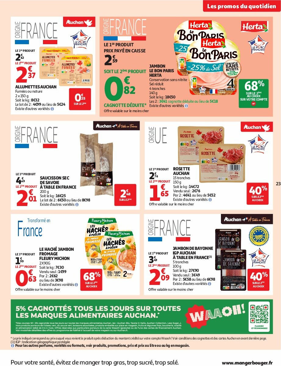 auchan - Catalogue Auchan - L'Asie, on peut aller très loin avec des prix bas valable du 23/09 au 05/10 - page: 23