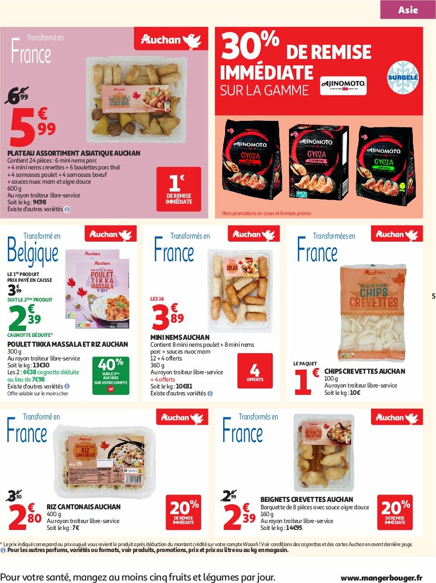 auchan - Catalogue Auchan - L'Asie, on peut aller très loin avec des prix bas valable du 23/09 au 05/10 - page: 5