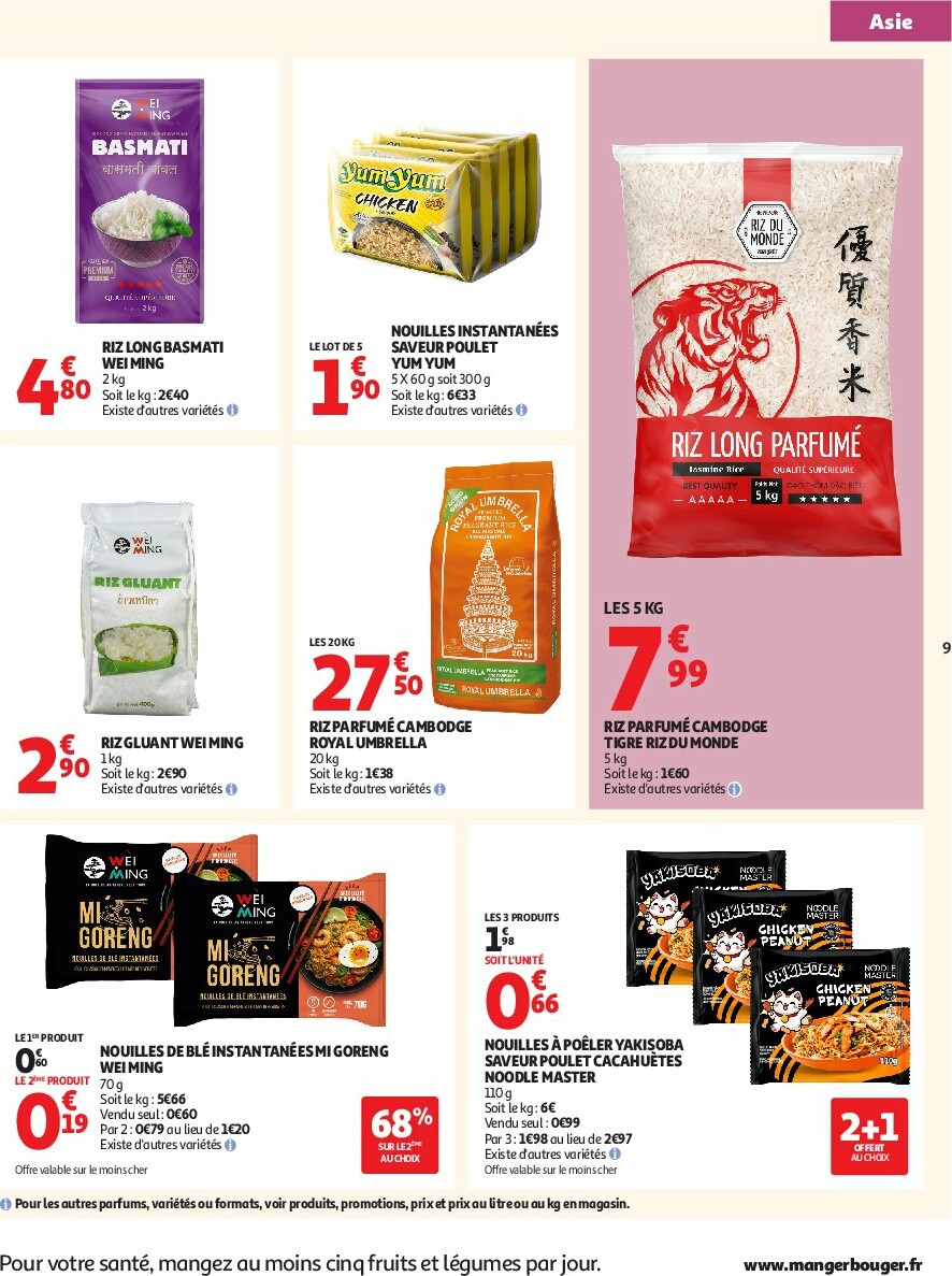 auchan - Catalogue Auchan - L'Asie, on peut aller très loin avec des prix bas valable du 23/09 au 05/10 - page: 9