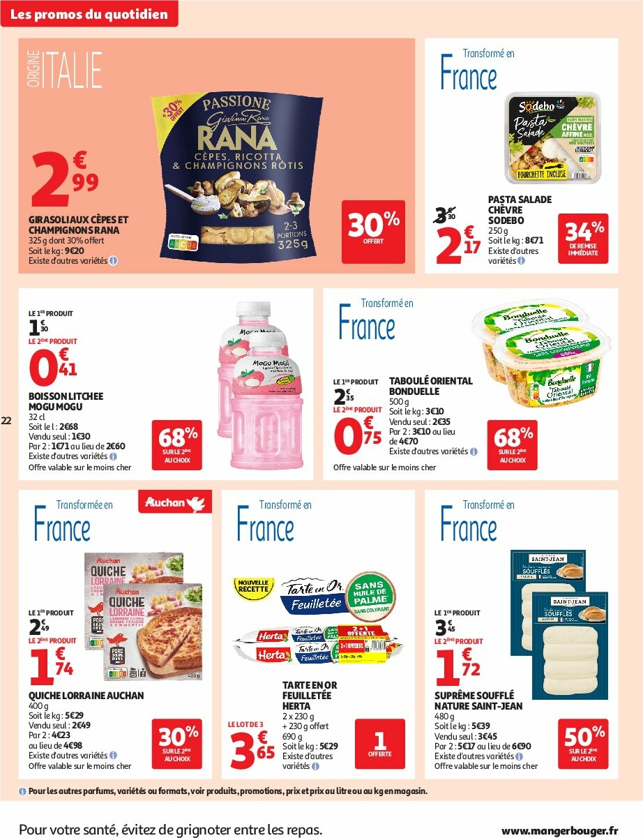 auchan - Catalogue Auchan - L'Asie, on peut aller très loin avec des prix bas valable du 23/09 au 05/10 - page: 22