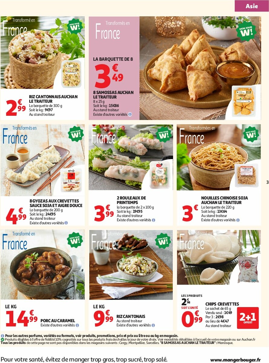 auchan - Catalogue Auchan - L'Asie, on peut aller très loin avec des prix bas valable du 23/09 au 05/10 - page: 3