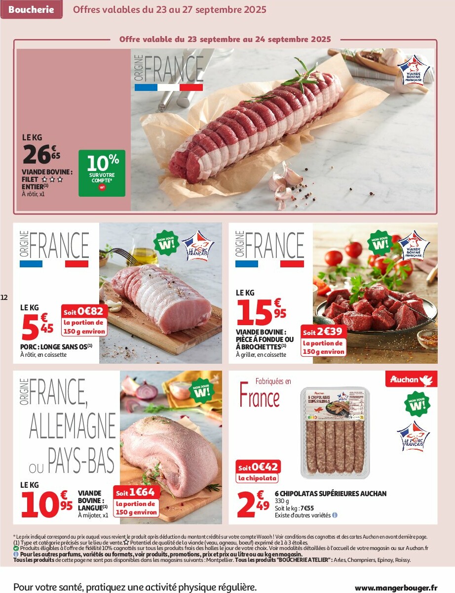 auchan - Catalogue Auchan - L'Asie, on peut aller très loin avec des prix bas valable du 23/09 au 05/10 - page: 12