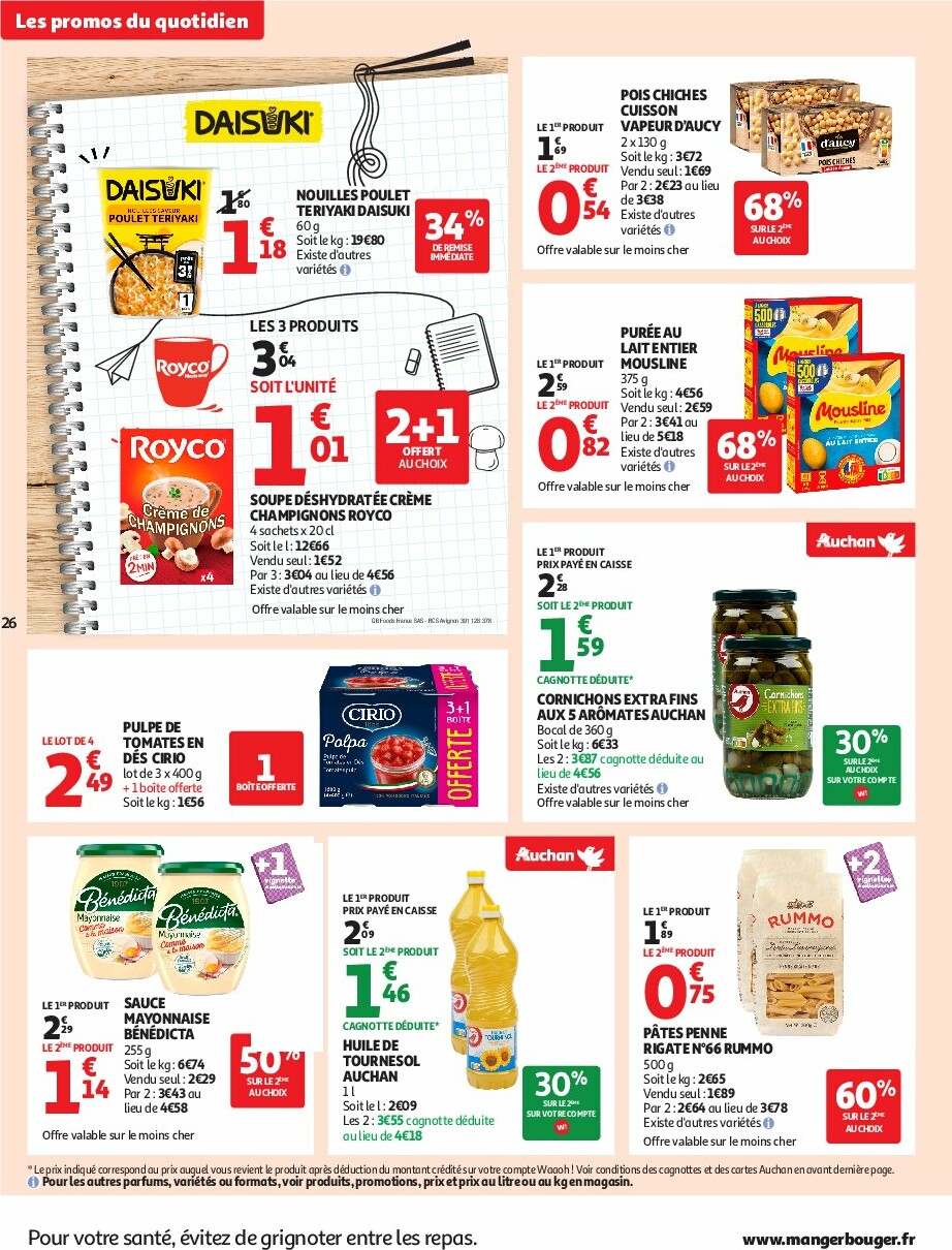 auchan - Catalogue Auchan - L'Asie, on peut aller très loin avec des prix bas valable du 23/09 au 05/10 - page: 26