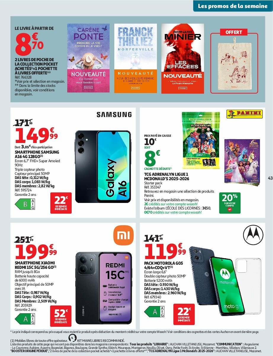 auchan - Catalogue Auchan - L'Asie, on peut aller très loin avec des prix bas valable du 23/09 au 05/10 - page: 43