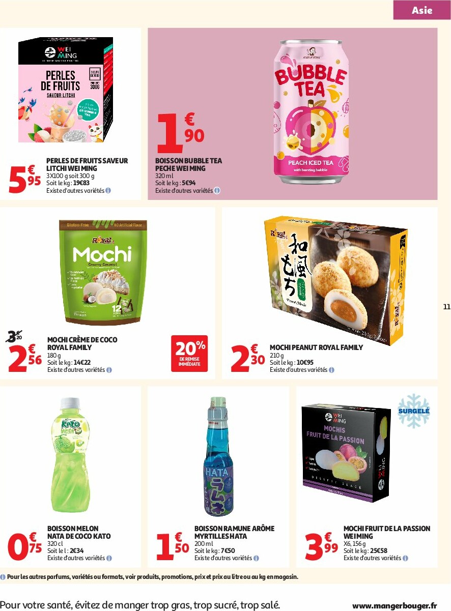 auchan - Catalogue Auchan - L'Asie, on peut aller très loin avec des prix bas valable du 23/09 au 05/10 - page: 11