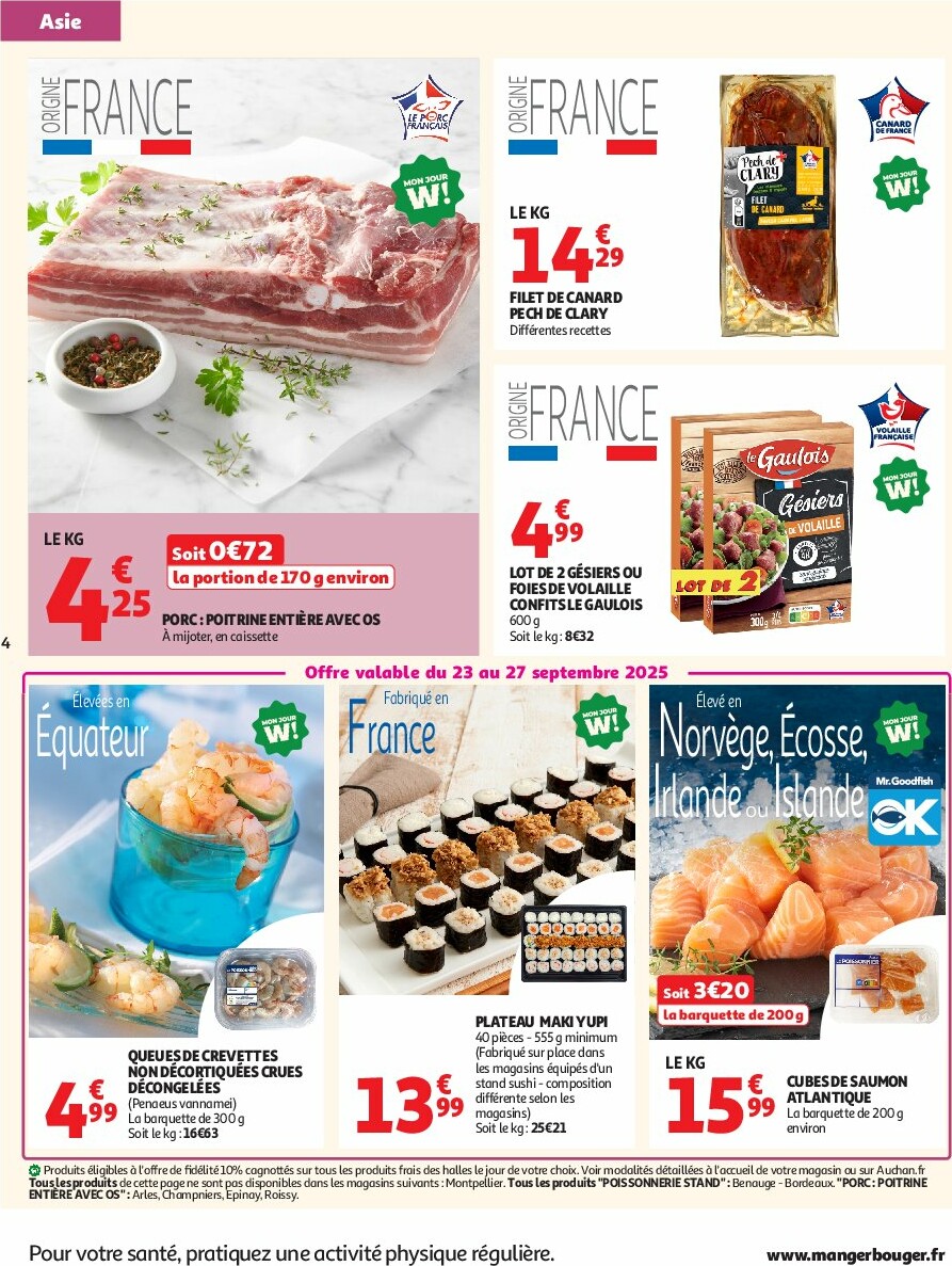 auchan - Catalogue Auchan - L'Asie, on peut aller très loin avec des prix bas valable du 23/09 au 05/10 - page: 4