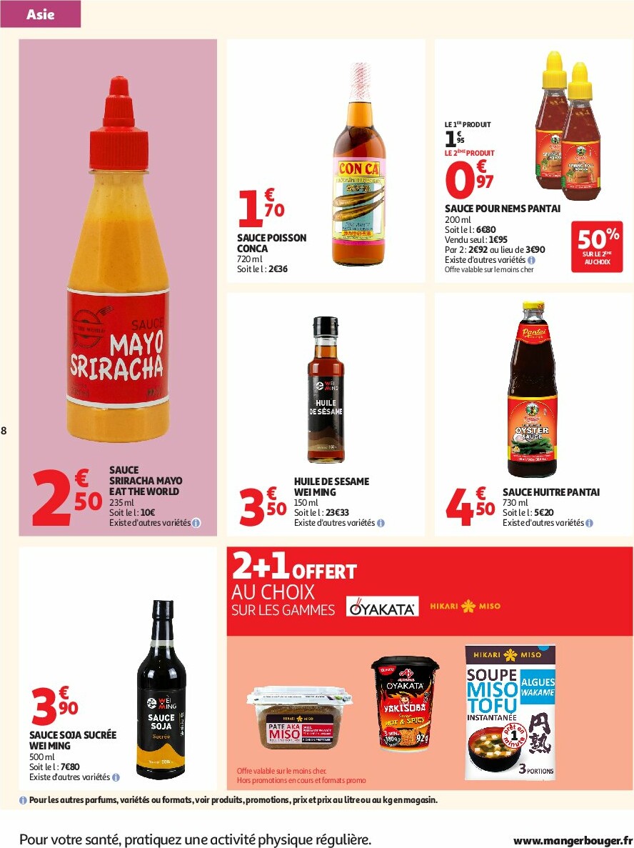 auchan - Catalogue Auchan - L'Asie, on peut aller très loin avec des prix bas valable du 23/09 au 05/10 - page: 8
