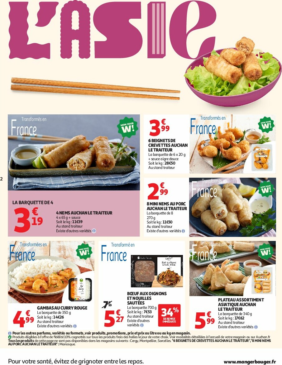 auchan - Catalogue Auchan - L'Asie, on peut aller très loin avec des prix bas valable du 23/09 au 05/10 - page: 2