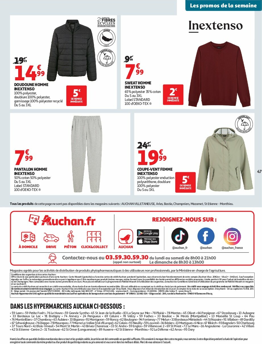 auchan - Catalogue Auchan - L'Asie, on peut aller très loin avec des prix bas valable du 23/09 au 05/10 - page: 47