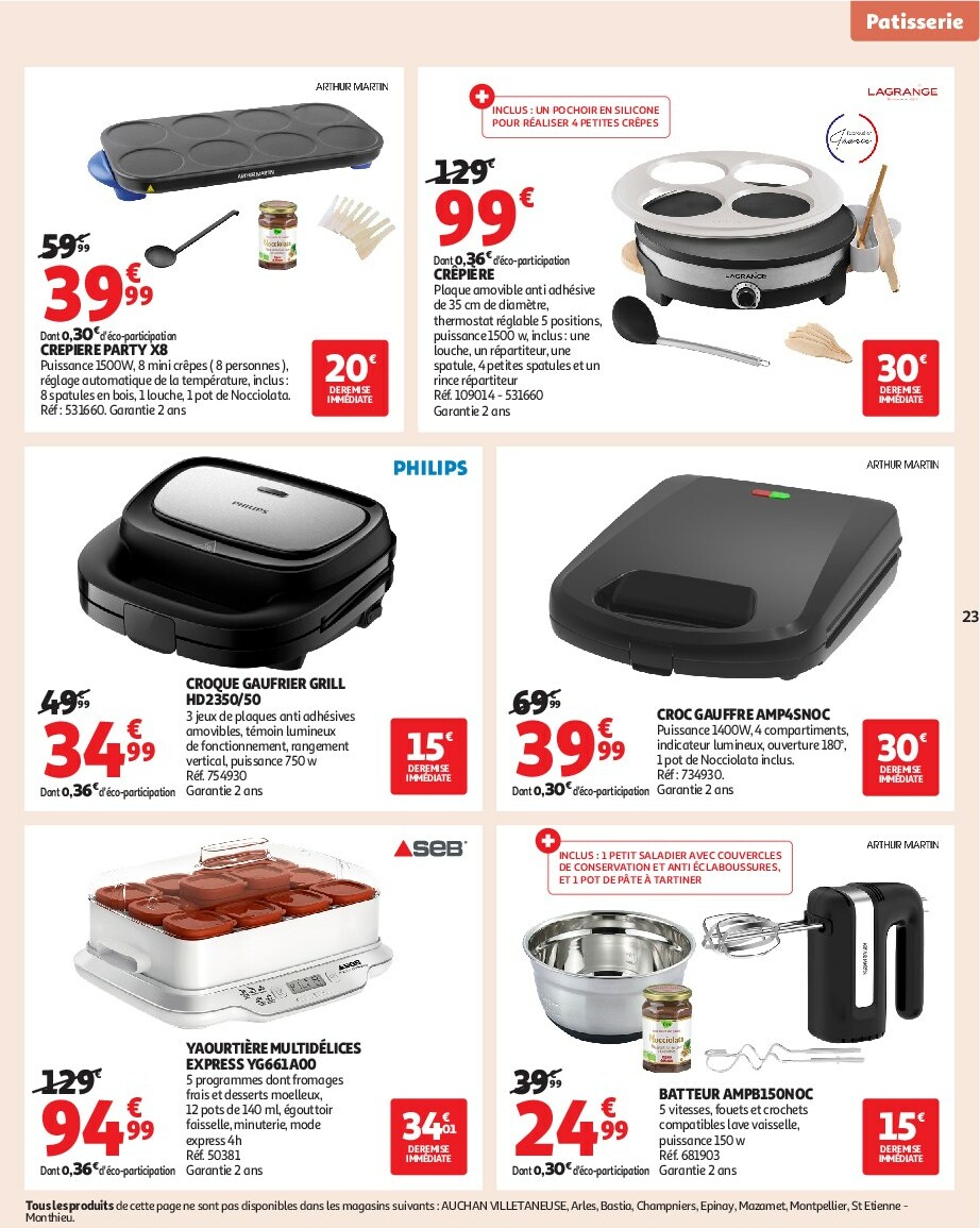 auchan - Catalogue Auchan - Notre ingrédient secret c'est le prix valable du 23/09 au 05/10 - page: 23