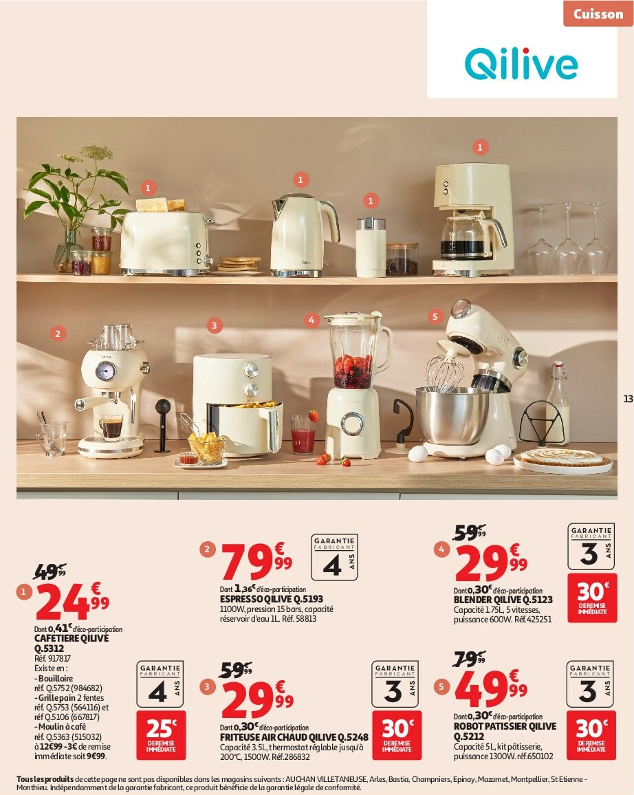 auchan - Catalogue Auchan - Notre ingrédient secret c'est le prix valable du 23/09 au 05/10 - page: 13