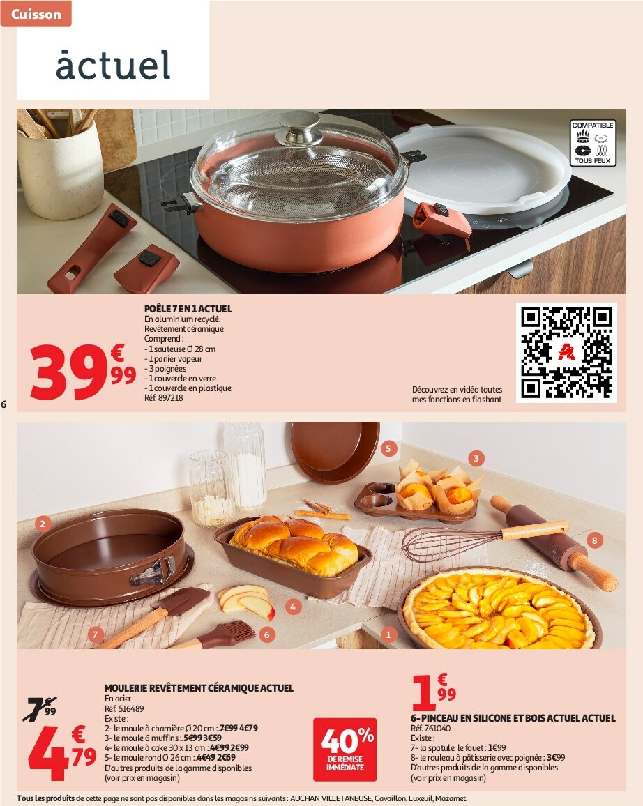 auchan - Catalogue Auchan - Notre ingrédient secret c'est le prix valable du 23/09 au 05/10 - page: 6