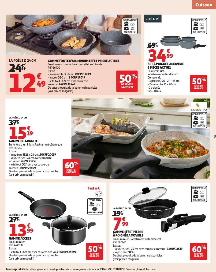 auchan - Catalogue Auchan - Notre ingrédient secret c'est le prix valable du 23/09 au 05/10 - page: 3