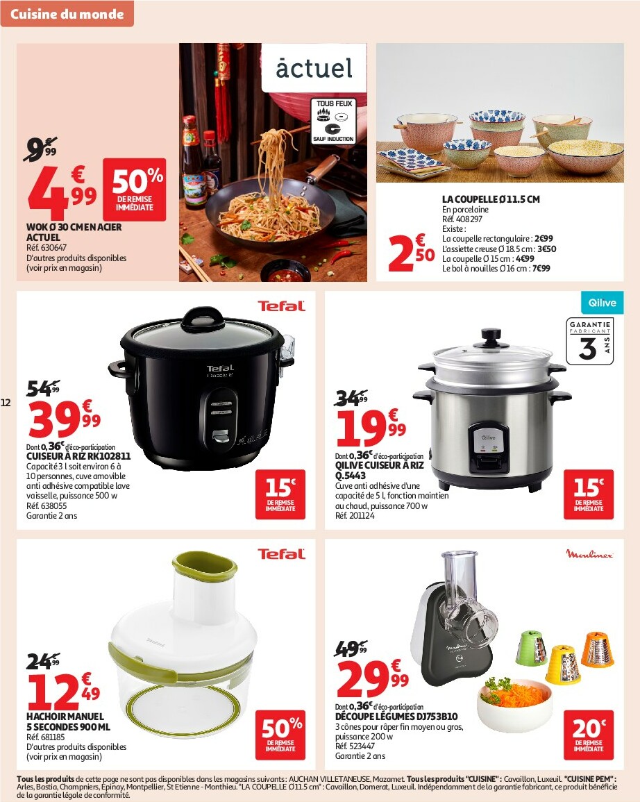 auchan - Catalogue Auchan - Notre ingrédient secret c'est le prix valable du 23/09 au 05/10 - page: 12