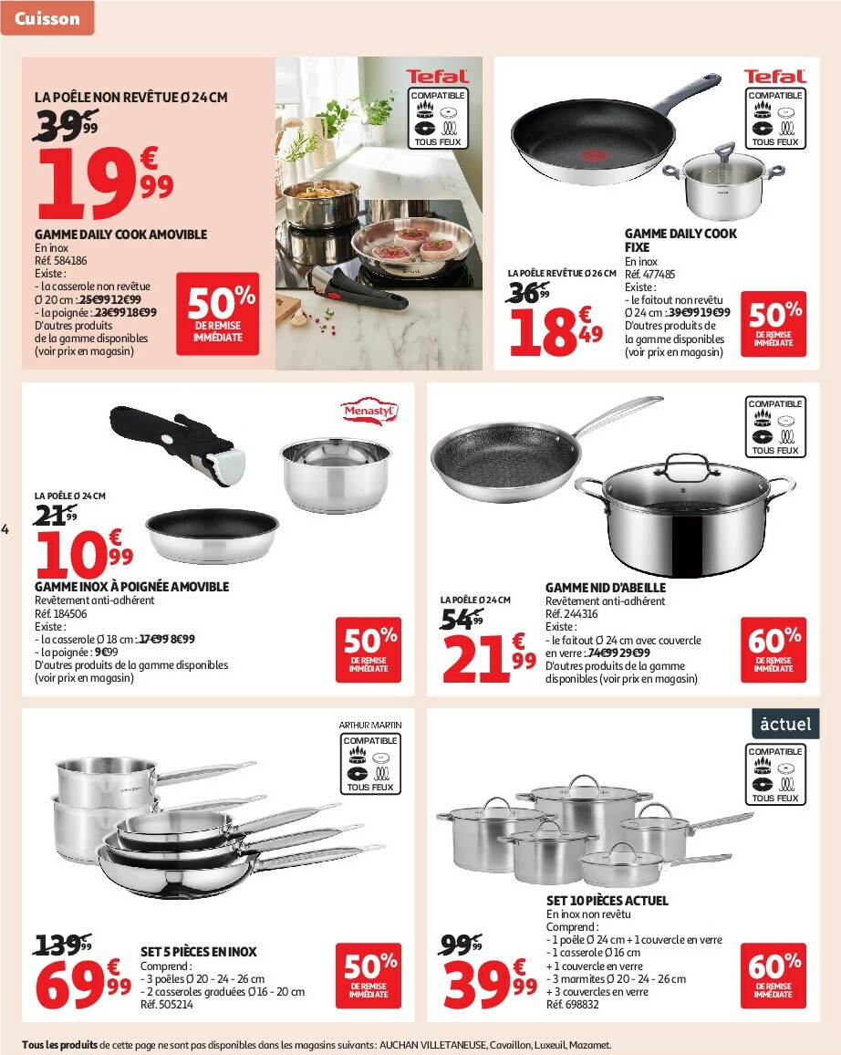 auchan - Catalogue Auchan - Notre ingrédient secret c'est le prix valable du 23/09 au 05/10 - page: 4