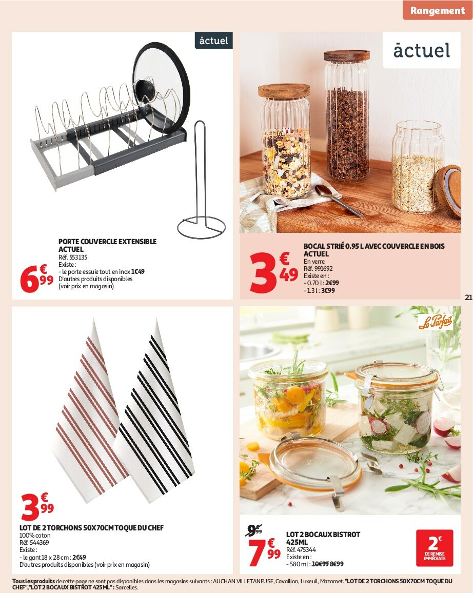 auchan - Catalogue Auchan - Notre ingrédient secret c'est le prix valable du 23/09 au 05/10 - page: 21