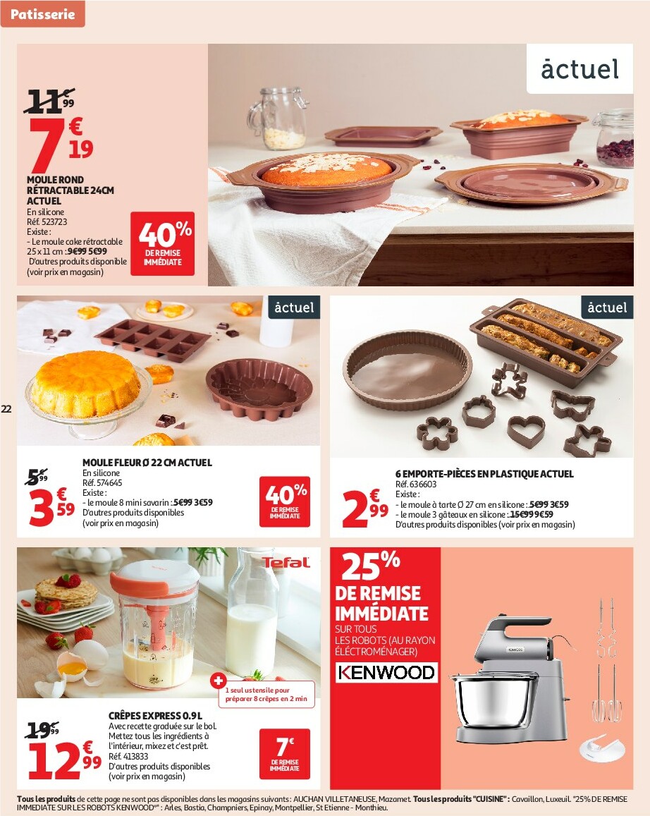 auchan - Catalogue Auchan - Notre ingrédient secret c'est le prix valable du 23/09 au 05/10 - page: 22