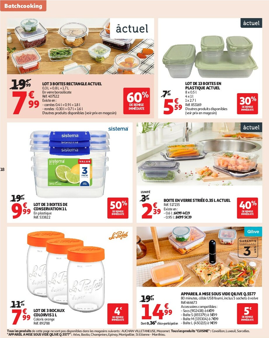 auchan - Catalogue Auchan - Notre ingrédient secret c'est le prix valable du 23/09 au 05/10 - page: 18