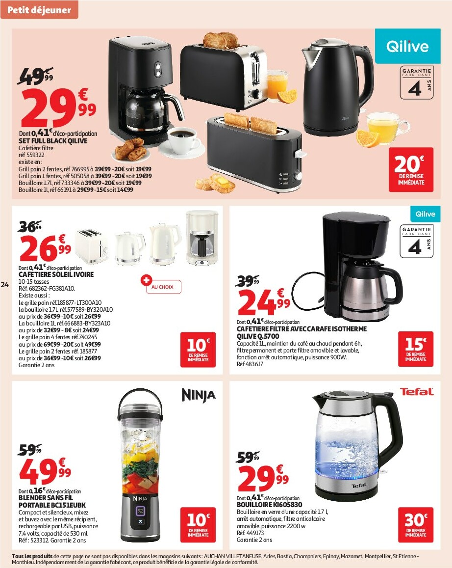 auchan - Catalogue Auchan - Notre ingrédient secret c'est le prix valable du 23/09 au 05/10 - page: 24