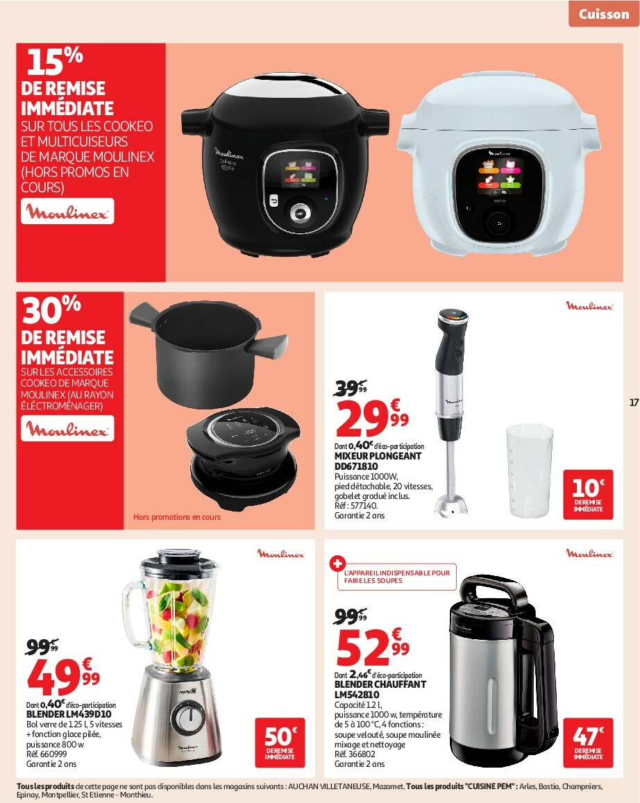 auchan - Catalogue Auchan - Notre ingrédient secret c'est le prix valable du 23/09 au 05/10 - page: 17