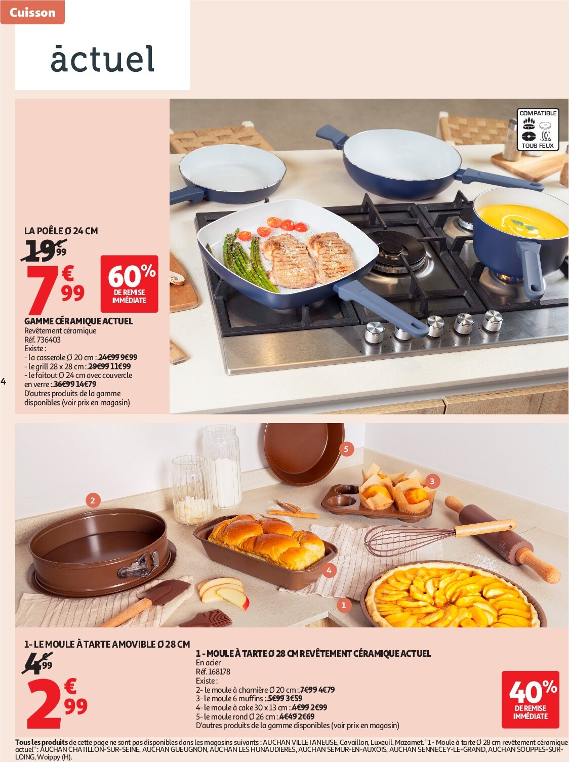 auchan - Catalogue Auchan - Notre ingrédient secret c'est le prix dans votre super valable du 23/09 au 04/10 - page: 4
