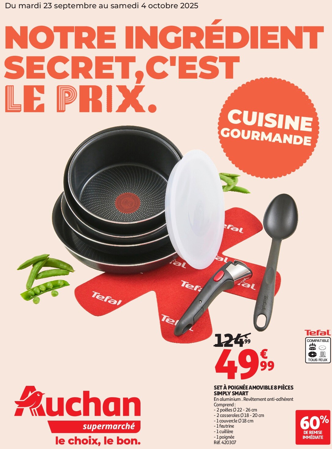 auchan - Catalogue Auchan - Notre ingrédient secret c'est le prix dans votre super valable du 23/09 au 04/10