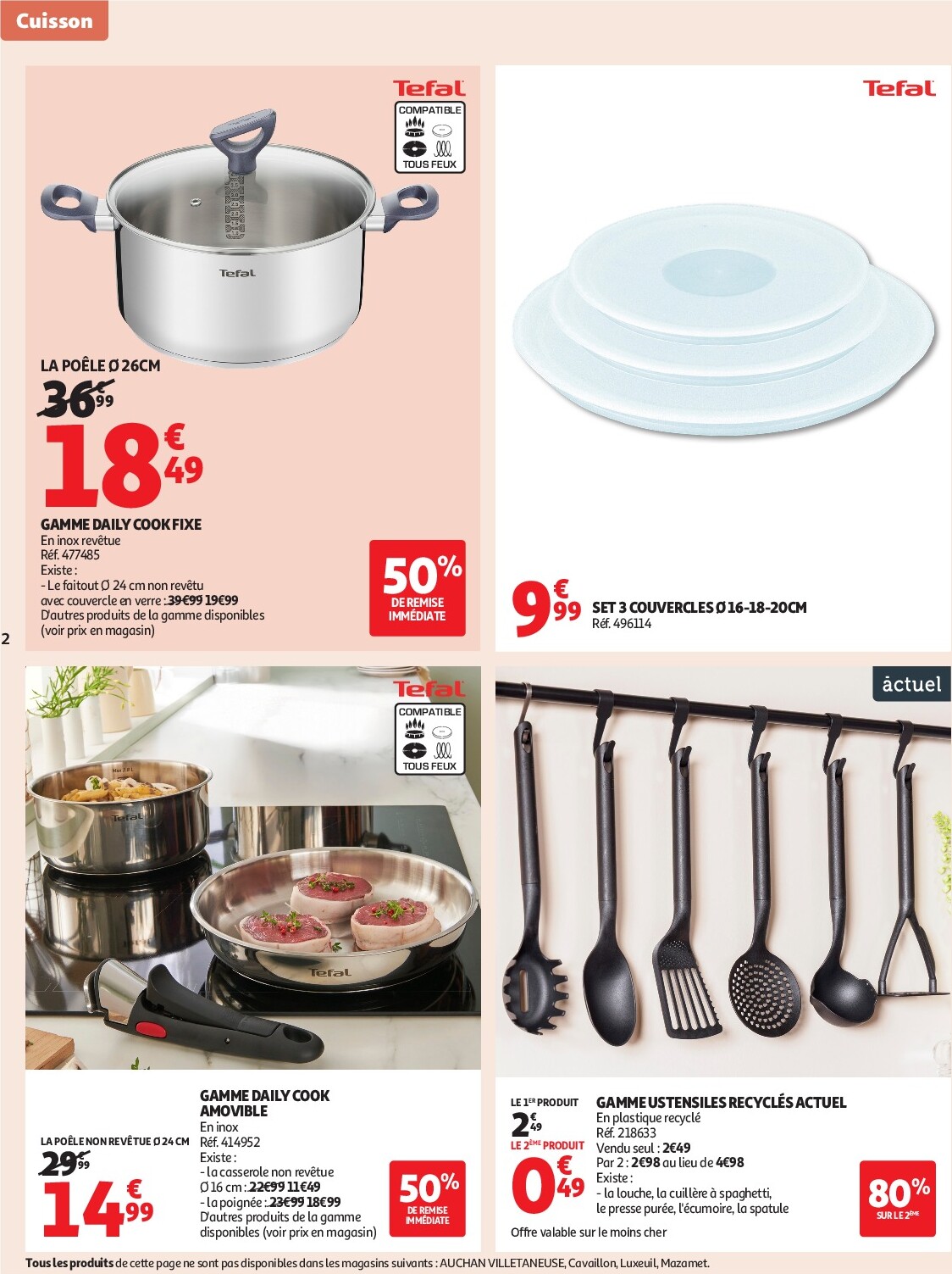 auchan - Catalogue Auchan - Notre ingrédient secret c'est le prix dans votre super valable du 23/09 au 04/10 - page: 2