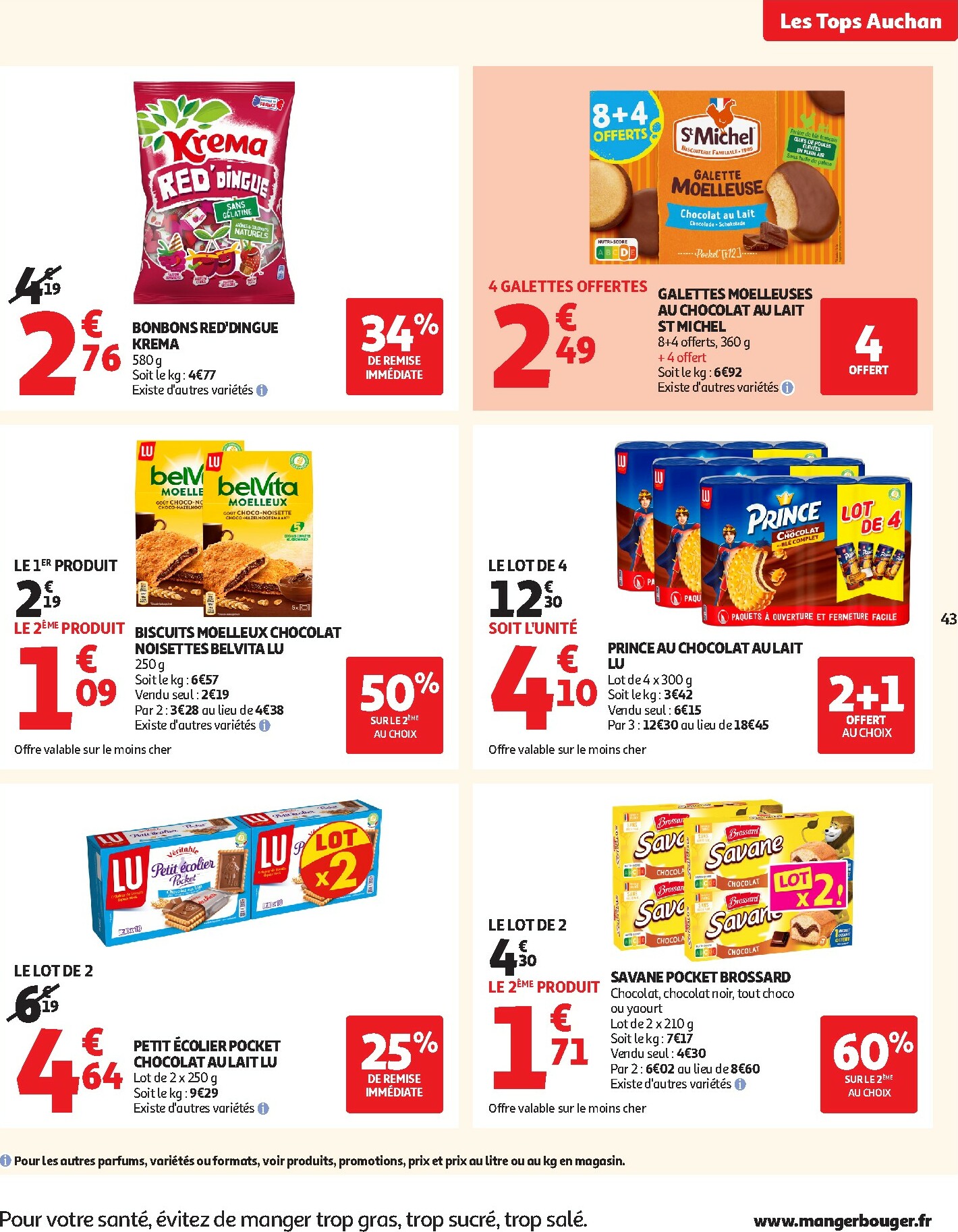 auchan - Catalogue Auchan - Les Halles d'automne : les prix bas, c'est toujours de saison valable du 30/09 au 12/10 - page: 43