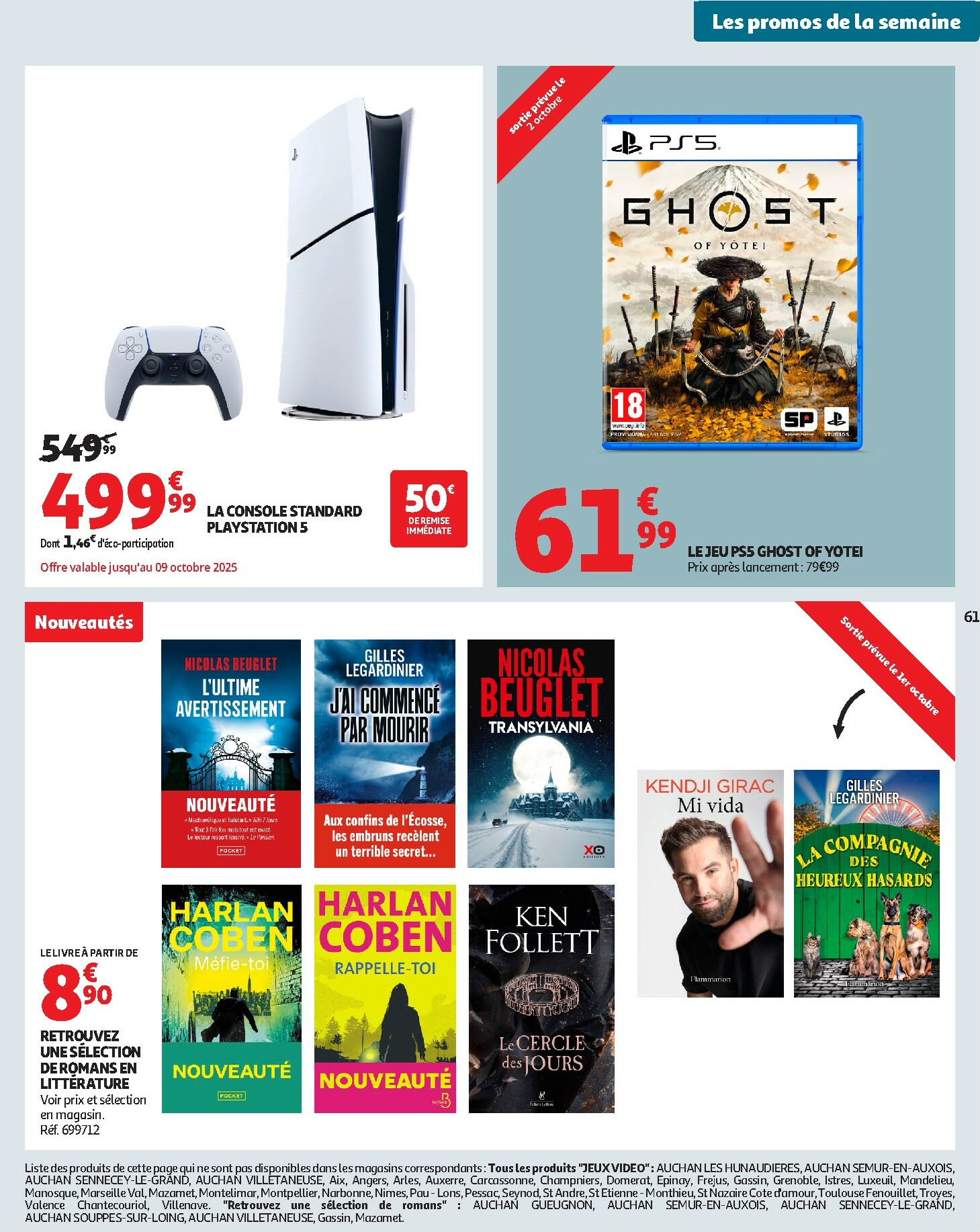 auchan - Catalogue Auchan - Les Halles d'automne : les prix bas, c'est toujours de saison valable du 30/09 au 12/10 - page: 61