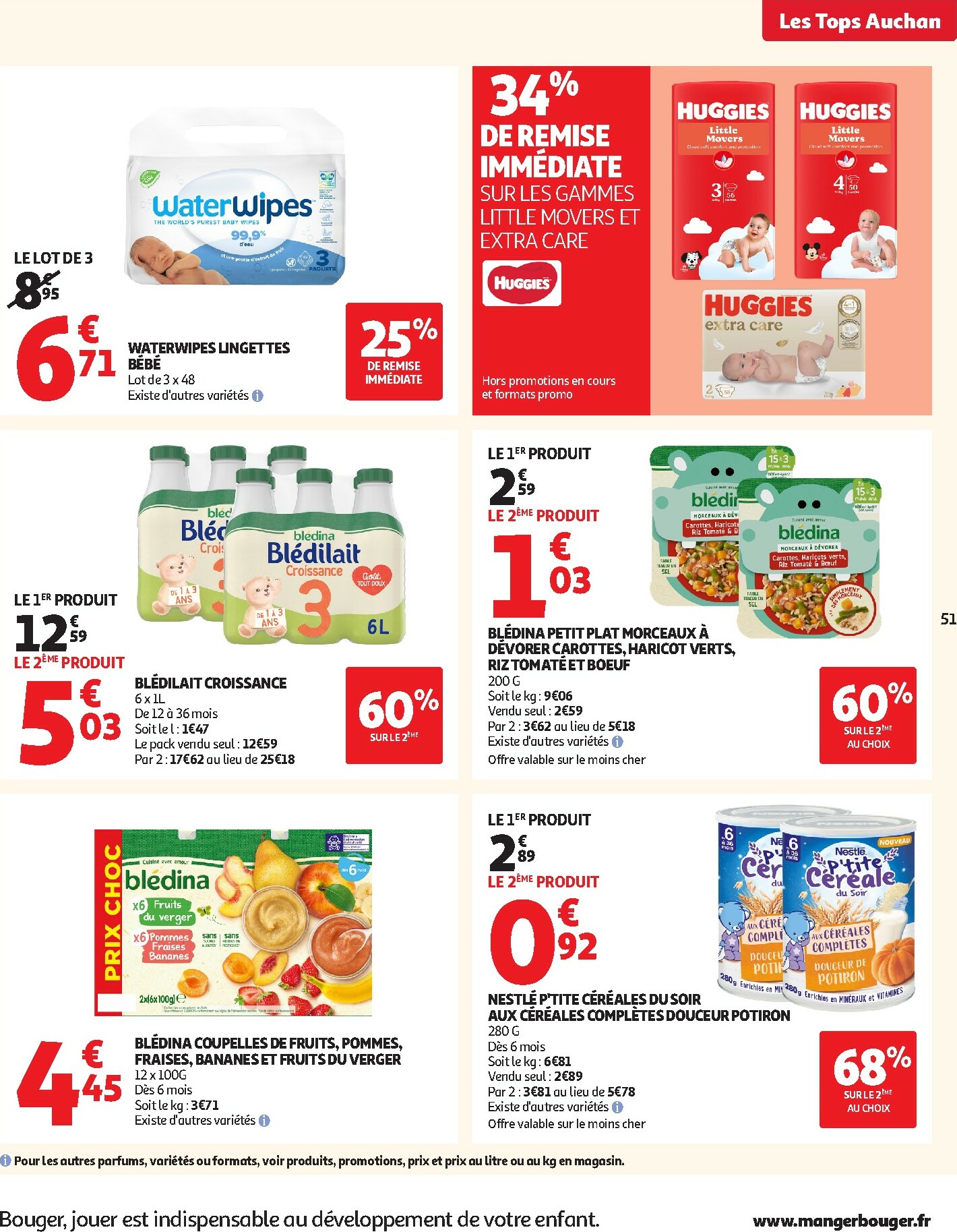 auchan - Catalogue Auchan - Les Halles d'automne : les prix bas, c'est toujours de saison valable du 30/09 au 12/10 - page: 51