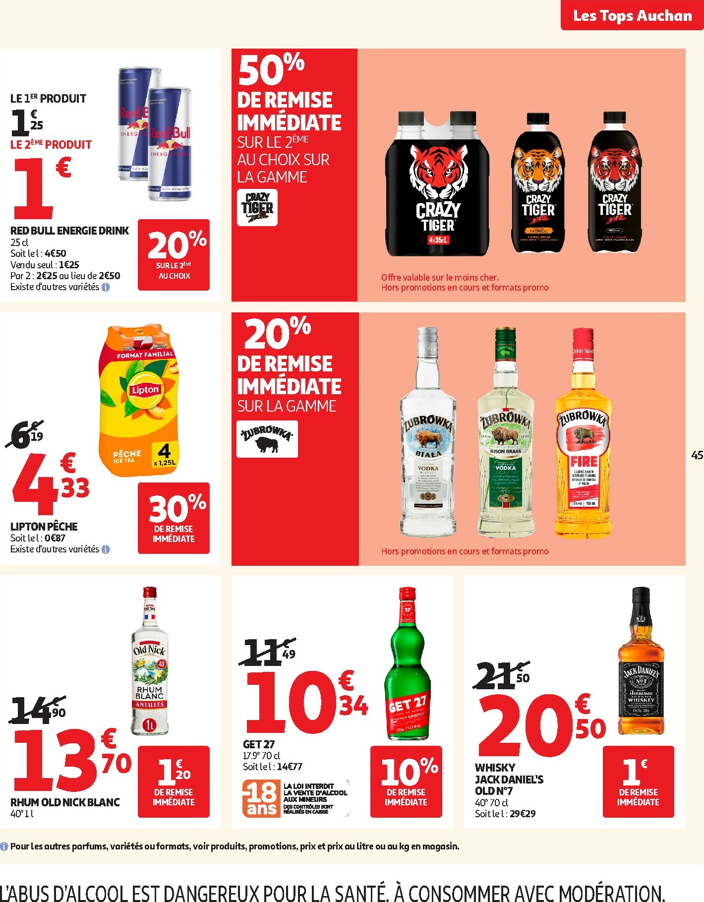 auchan - Catalogue Auchan - Les Halles d'automne : les prix bas, c'est toujours de saison valable du 30/09 au 12/10 - page: 45