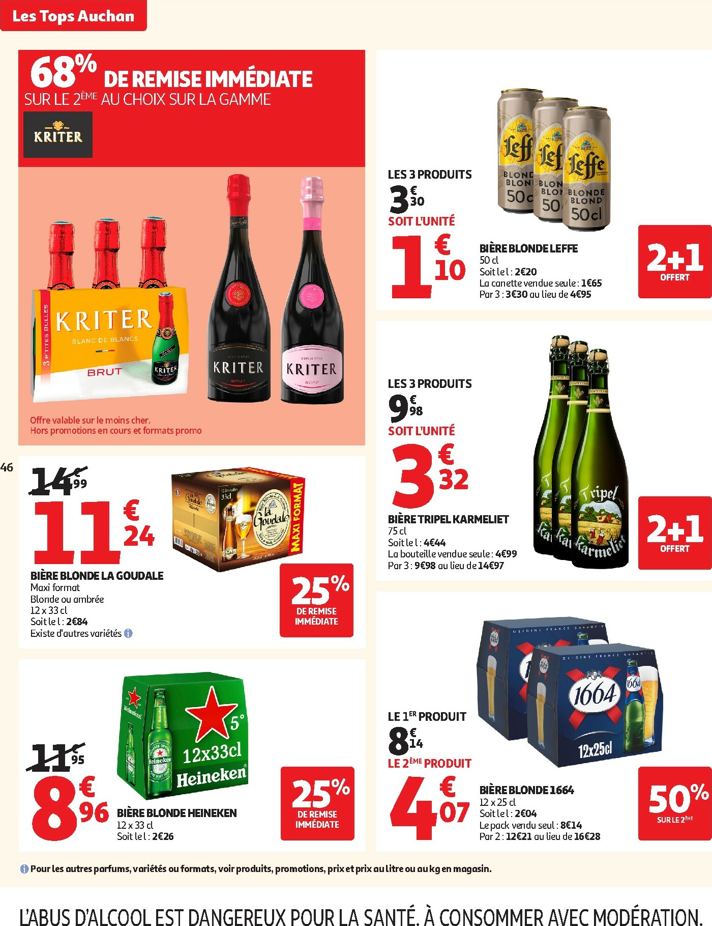 auchan - Catalogue Auchan - Les Halles d'automne : les prix bas, c'est toujours de saison valable du 30/09 au 12/10 - page: 46