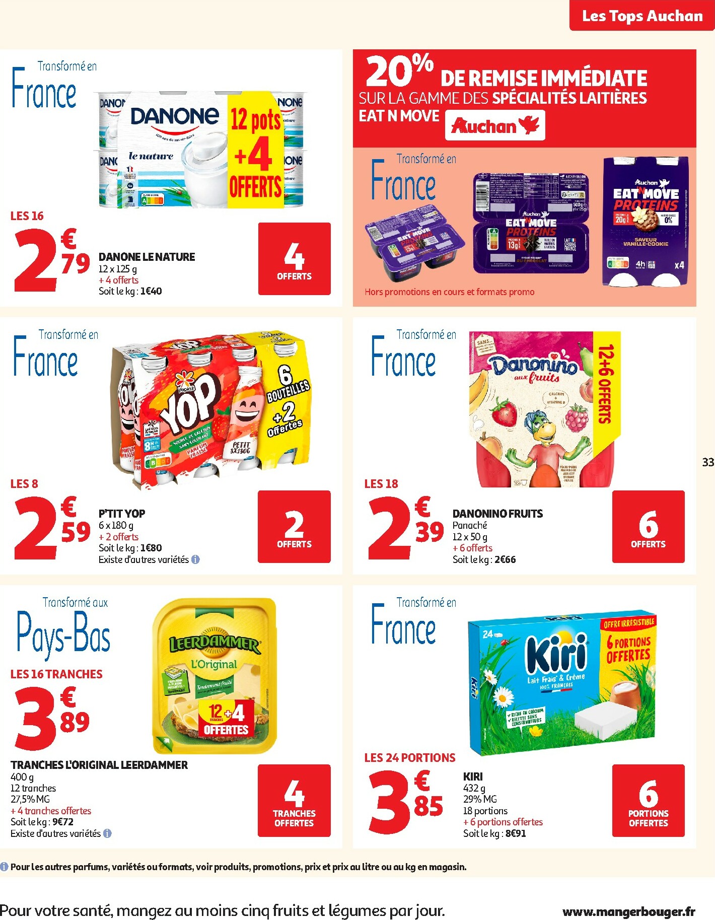 auchan - Catalogue Auchan - Les Halles d'automne : les prix bas, c'est toujours de saison valable du 30/09 au 12/10 - page: 33