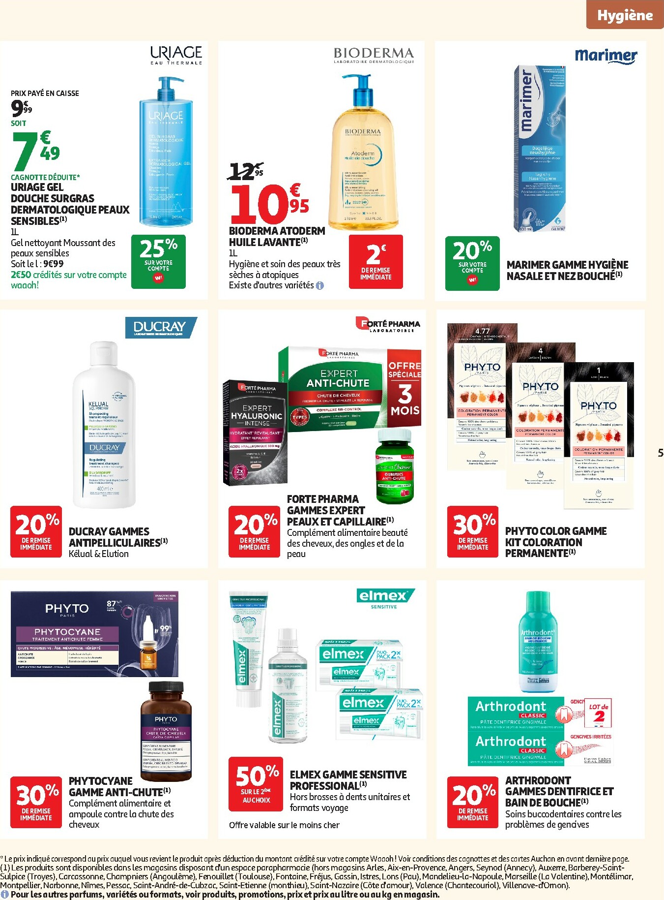 auchan - Catalogue Auchan - Pour les peaux à tendance économe valable du 30/09 au 19/10 - page: 5
