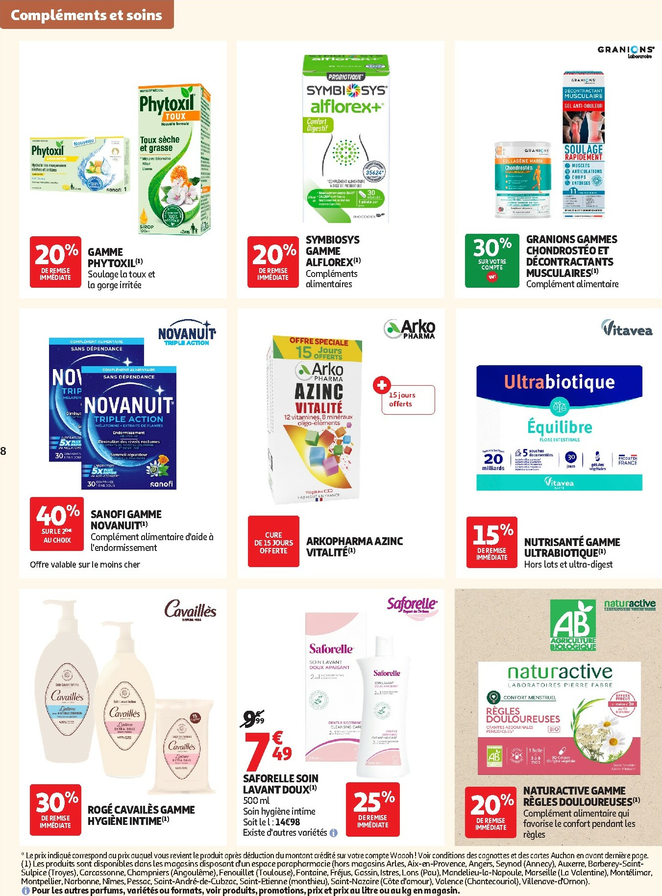 auchan - Catalogue Auchan - Pour les peaux à tendance économe valable du 30/09 au 19/10 - page: 8
