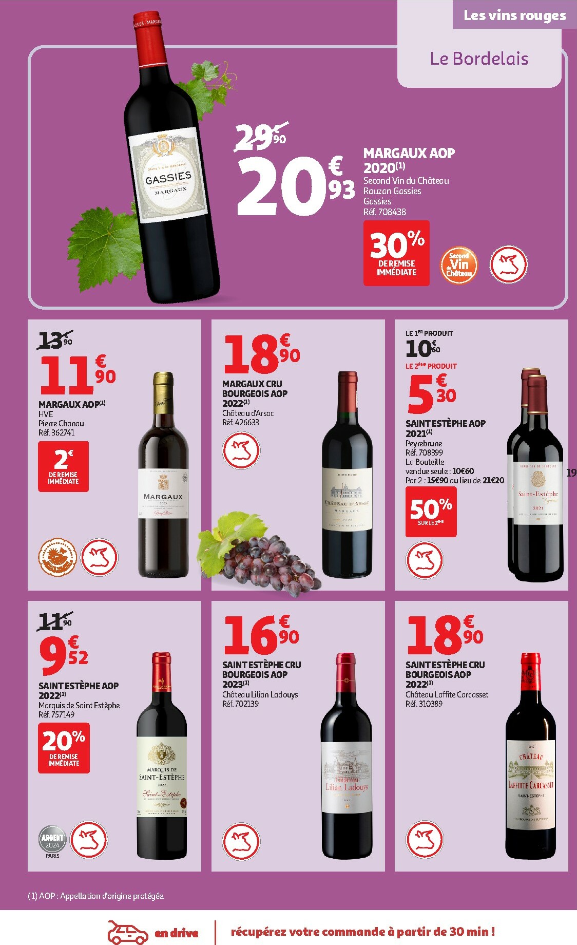 auchan - Catalogue Auchan - Foire aux Vins d'Automne valable du 30/09 au 12/10 - page: 19