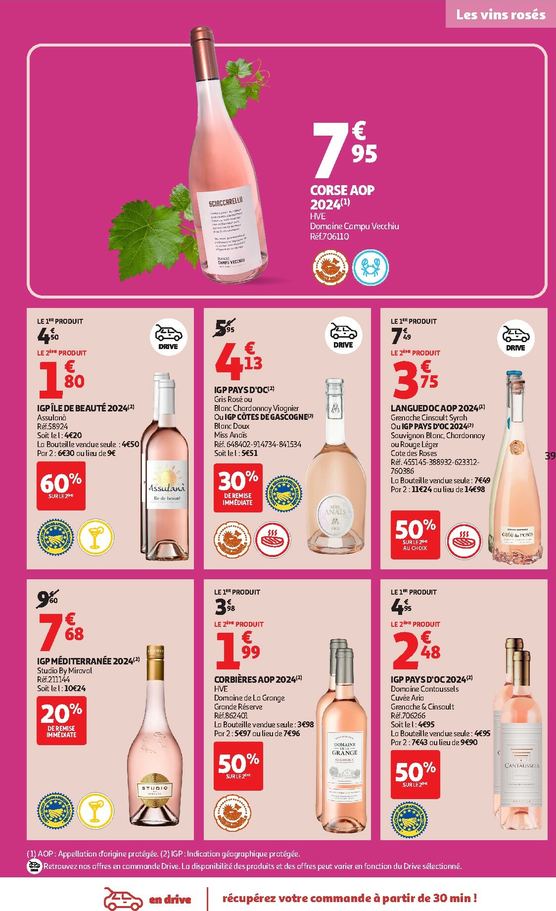 auchan - Catalogue Auchan - Foire aux Vins d'Automne valable du 30/09 au 12/10 - page: 39