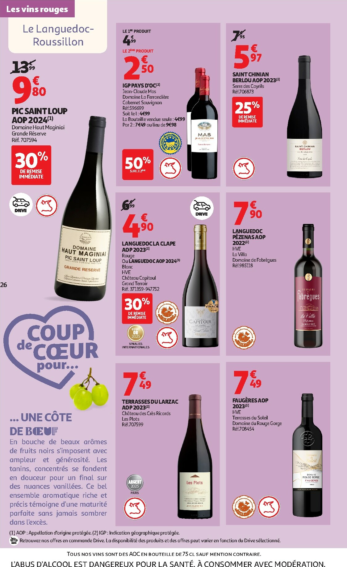 auchan - Catalogue Auchan - Foire aux Vins d'Automne valable du 30/09 au 12/10 - page: 26