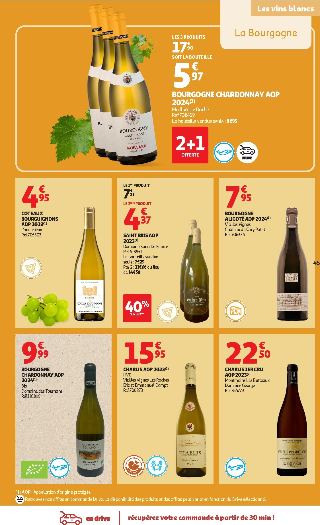 auchan - Catalogue Auchan - Foire aux Vins d'Automne valable du 30/09 au 12/10 - page: 45