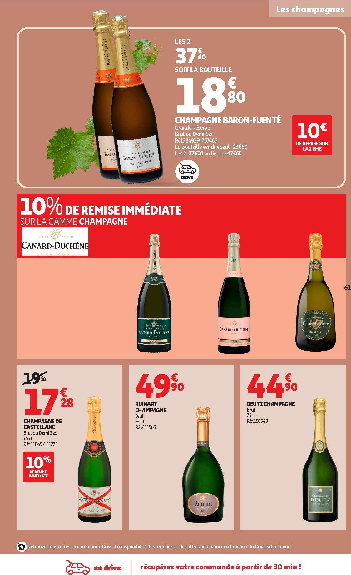 auchan - Catalogue Auchan - Foire aux Vins d'Automne valable du 30/09 au 12/10 - page: 61