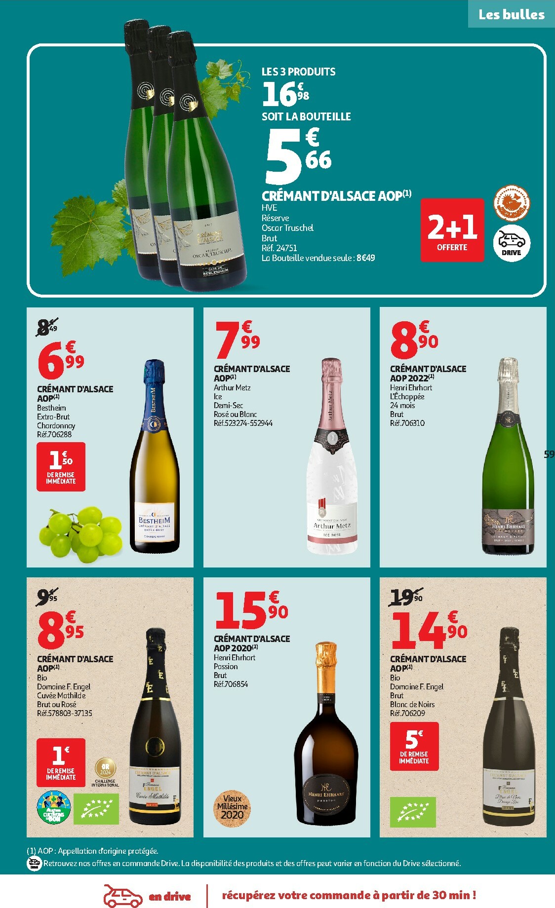 auchan - Catalogue Auchan - Foire aux Vins d'Automne valable du 30/09 au 12/10 - page: 59