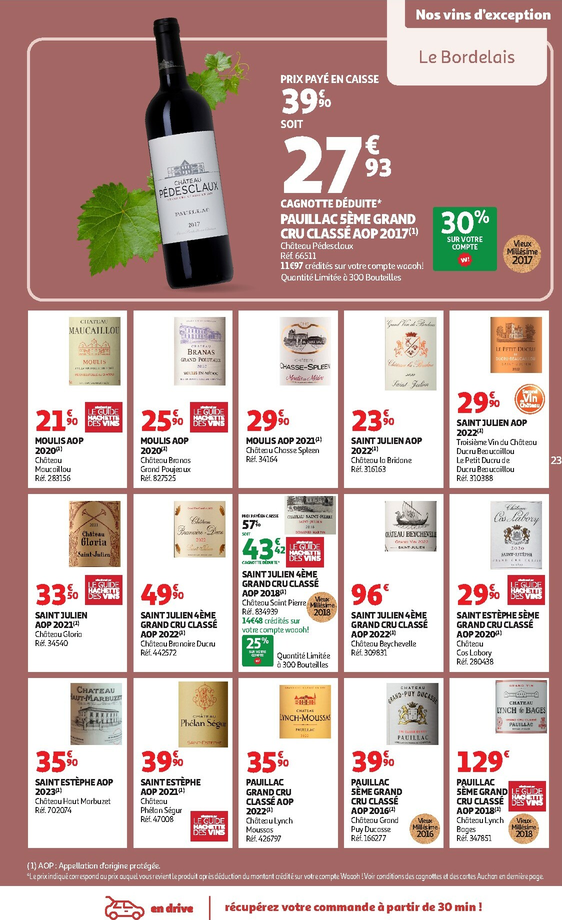 auchan - Catalogue Auchan - Foire aux Vins d'Automne valable du 30/09 au 12/10 - page: 23